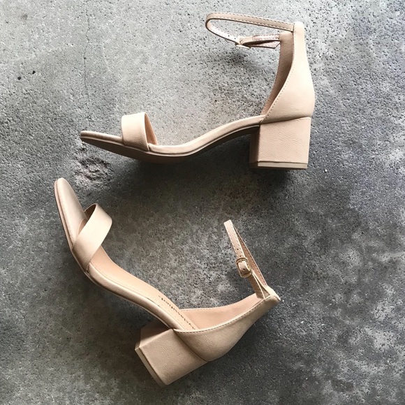 2 Left!  Classified Basic Nude Ankle Strap Heel - Picture 7 of 8